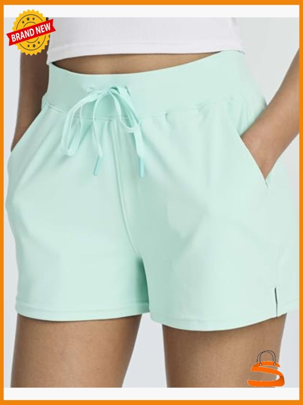 3 Pack Athletic Running Shorts with Pockets for Women - Picture 5 of 7